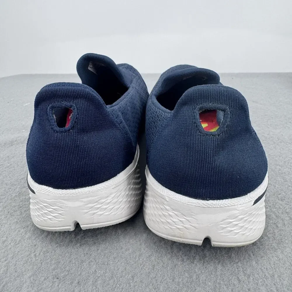 Skechers‎ GOwalk 4 Shoes Womens Size 7.5 Navy Walking Slip On Goga Max SN 14148